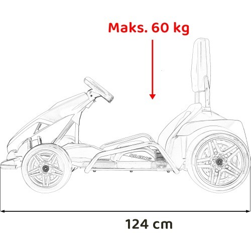 Gokart Fast 3 Drift vehicle Black