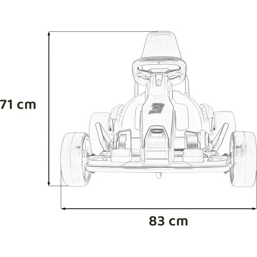 Gokart Fast 3 Drift vehicle Black