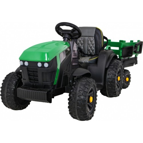 Traktors Titanium ar piekabi, zaļš