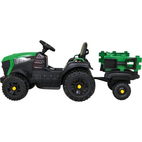 Traktors Titanium ar piekabi, zaļš