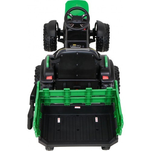 Traktors Titanium ar piekabi, zaļš