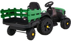 Traktors Titanium ar piekabi, zaļš