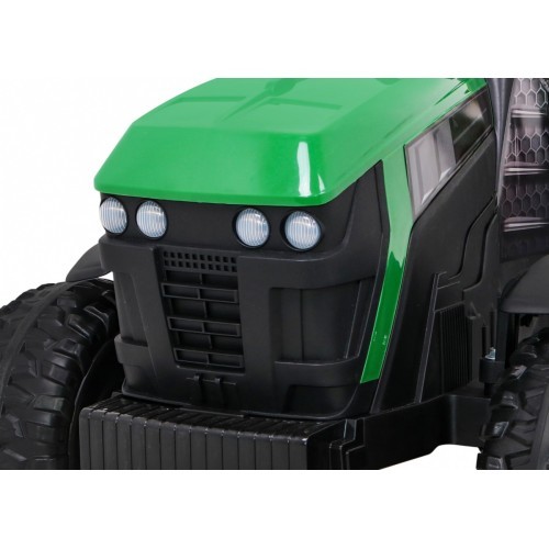 Traktors Titanium ar piekabi, zaļš