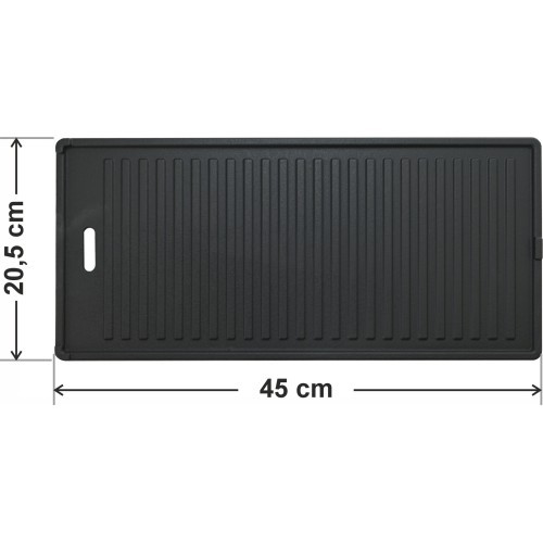 Чугунная двусторонняя плита ETAGE 450x205 мм
