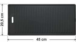 Чугунная двусторонняя плита ETAGE 450x205 мм