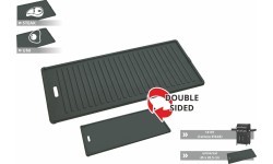Čuguna divpusēja plāksne ETAGE 450x205 mm