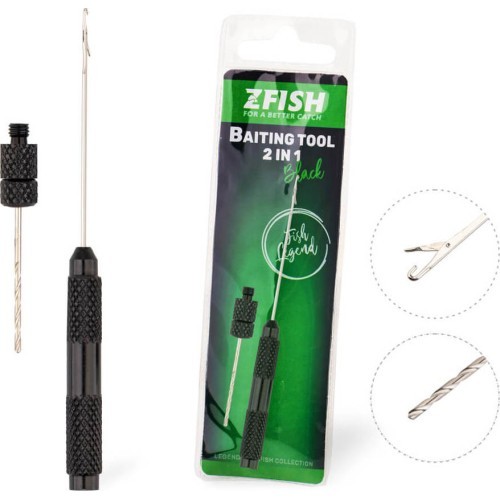 ZFISH ēsmas adata 2in1, melna