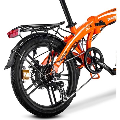 Elektriskais velosipēds Beaster BS29B, 250 W, 36 V, 8,8 Ah, oranžs, salokāms