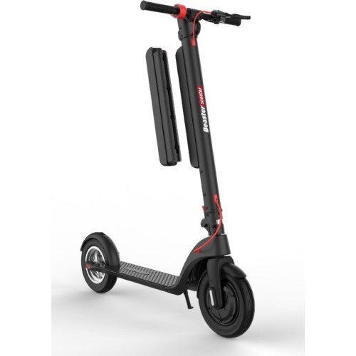 Elektriskais skrejritenis Beaster Scooter BS801B, 700 W, 36 V, 10 Ah, 25,4 cm riteņi, melns