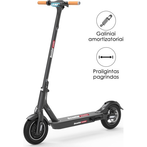 Beaster Scooter BS06BL electric scooter 350 W, 36 V, 8 Ah, black