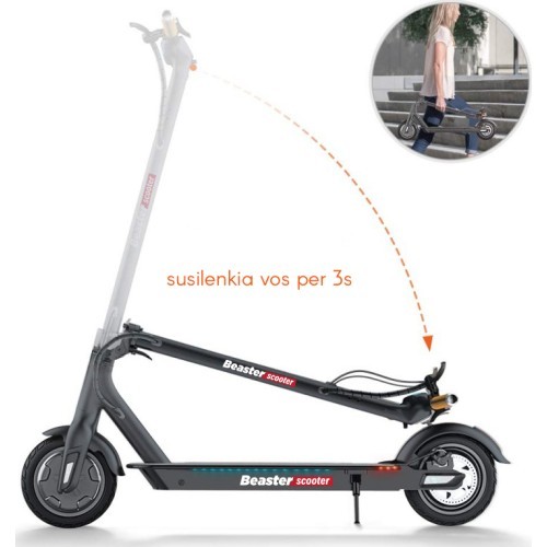 Beaster Scooter BS06BL electric scooter 350 W, 36 V, 8 Ah, black