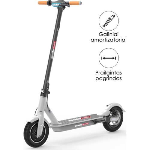 Elektriskais skrejritenis Beaster Scooter BS05W 350 W, 36 V, 8 Ah, balts