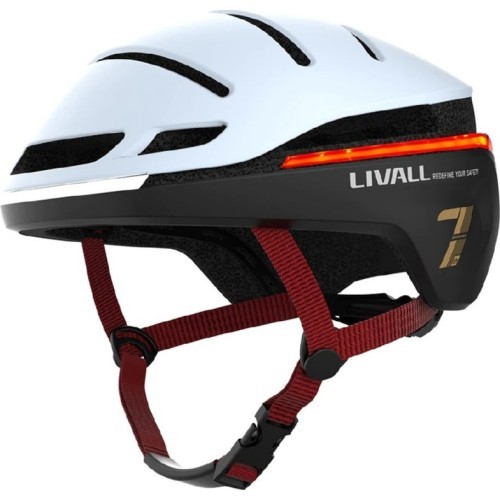 Viedā ķivere Livall EVO21, M izmērs, balta