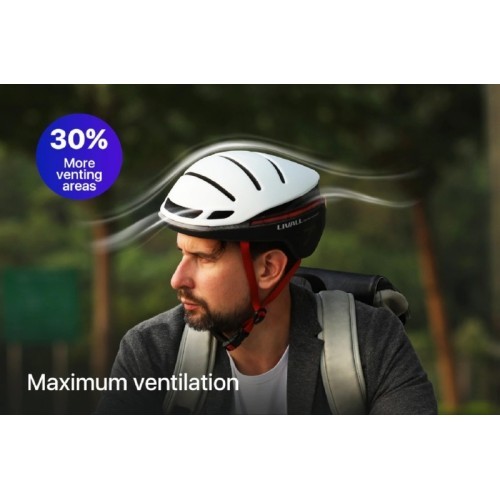 Livall EVO21 smart helmet, size M, white