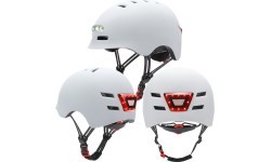 Шлем Beaster BS51BL со светодиодными фонариками, размер M, белый