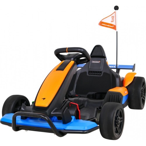 Elektromobilis gokarts McLaren Drift, oranžs