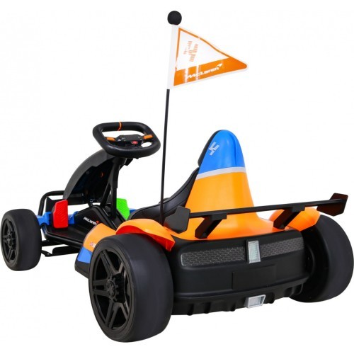 Elektromobilis gokarts McLaren Drift, oranžs