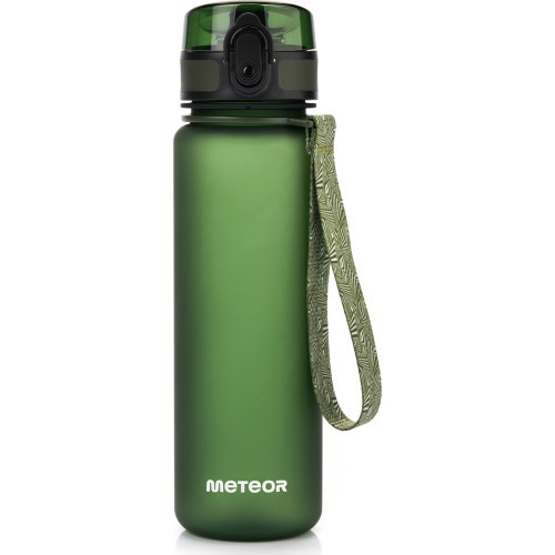 Sporta ūdens pudele Meteor, 500 ml - Tumši zaļa