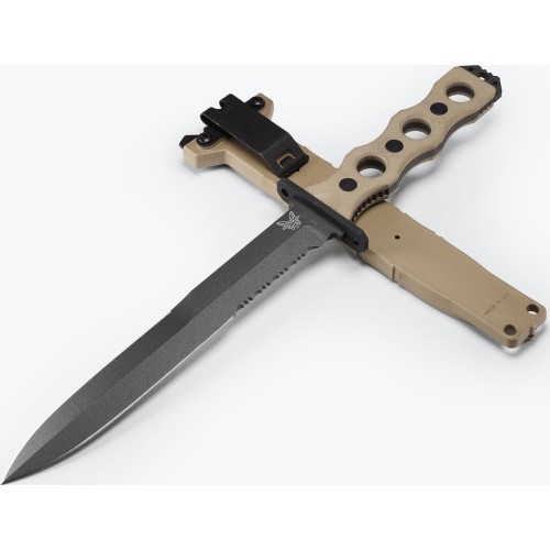 Тактический нож с фиксированным клинком Benchmade 185SBK-1 SOCP, CPM-3V