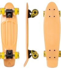 Glow-In-The-Dark Penny Board w/ Light-Up Wheels WORKER Solosy C1 22”