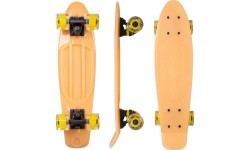 Tumsā spīdošs penny board ar izgaismotiem riteņiem WORKER Solosy C1 22″