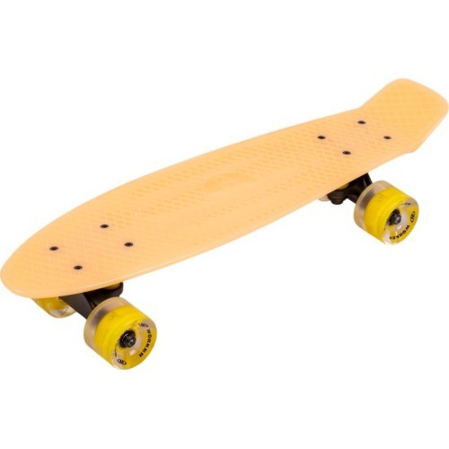 Tumsā spīdošs penny board ar izgaismotiem riteņiem WORKER Solosy C1 22″