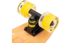 Tumsā spīdošs penny board ar izgaismotiem riteņiem WORKER Solosy C1 22″