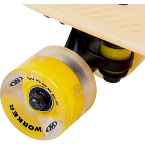 Светящийся в темноте пенниборд с подсветкой колес WORKER Solosy C1 22″