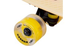 Glow-In-The-Dark Penny Board w/ Light-Up Wheels WORKER Solosy C1 22”