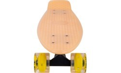 Glow-In-The-Dark Penny Board w/ Light-Up Wheels WORKER Solosy C1 22”