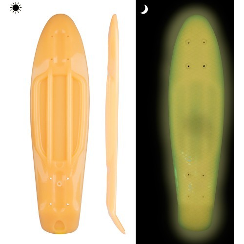 Glow-In-The-Dark Penny Board w/ Light-Up Wheels WORKER Solosy C1 22”