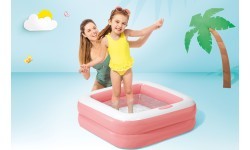 Inflatable children's wading pool 57100 Light Pink - INTEX