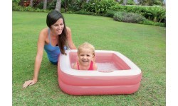 Inflatable children's wading pool 57100 Light Pink - INTEX