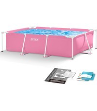 Liels taisnstūra formas dārza baseins 220 x 150 cm INTEX 28266