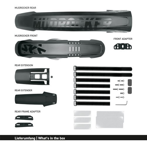 Dubļusargu komplekts SKS Mudrocker Set // 27.5-29" (melns)