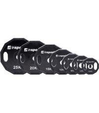 Набор олимпийских тарелок с резиновым покрытием inSPORTline Ruberton 1,25-25 кг