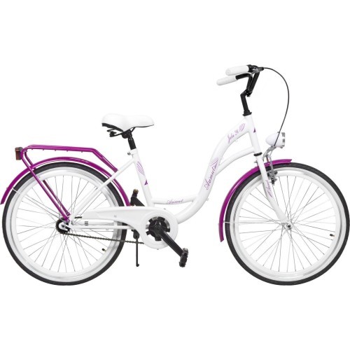 Велосипед AZIMUT Julie 24" 2025, white-violet