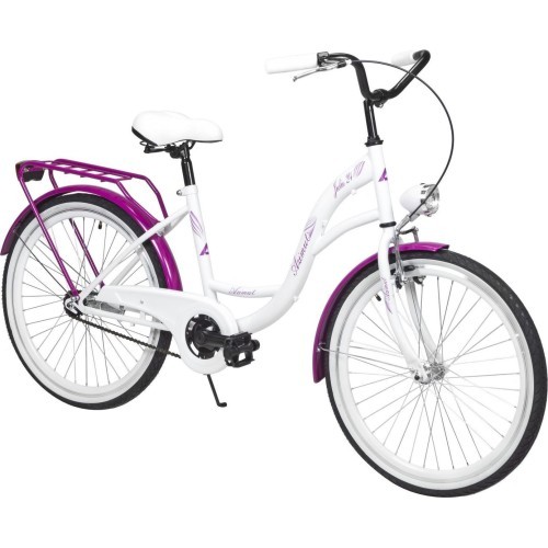 Velosipēds AZIMUT Julie 24" 2025, white-violet