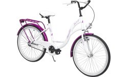 AZIMUT Julie 24" 2025 bicycle, white-violet