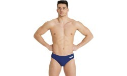 M Team Swim Briefs Solid Navy-Wh 75 - 750