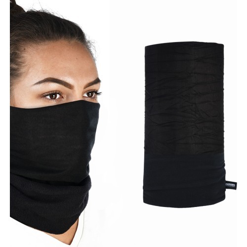 Universal Multi-Functional Neck Warmer Oxford Snug - Black