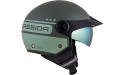 Motocikla ķivere Cassida Handy Plus Chief matēti zaļa / tumši zaļa