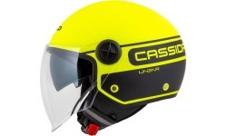 Мотошлем Cassida Handy Plus Linear перламутровый флуоресцентный желтый / матовый