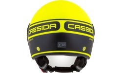 Motorcycle Helmet Cassida Handy Plus Linear Pearl Fluo Yellow/Matte Black
