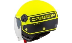 Мотошлем Cassida Handy Plus Linear перламутровый флуоресцентный желтый / матовый