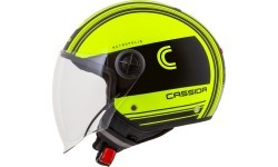 Мотошлем Cassida Handy Metropolis Safety флуоресцентный желтый/черный/светоотражаю