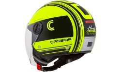 Мотошлем Cassida Handy Metropolis Safety флуоресцентный желтый/черный/светоотражаю