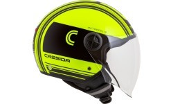 Motocikla ķivere Cassida Handy Metropolis Safety fluo dzeltena/melna/atstarojoši pelēka