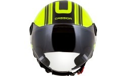 Мотошлем Cassida Handy Metropolis Safety флуоресцентный желтый/черный/светоотражаю