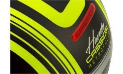 Motorcycle Helmet Cassida Handy Metropolis Safety Fluo Yellow/Black/Reflective Gray